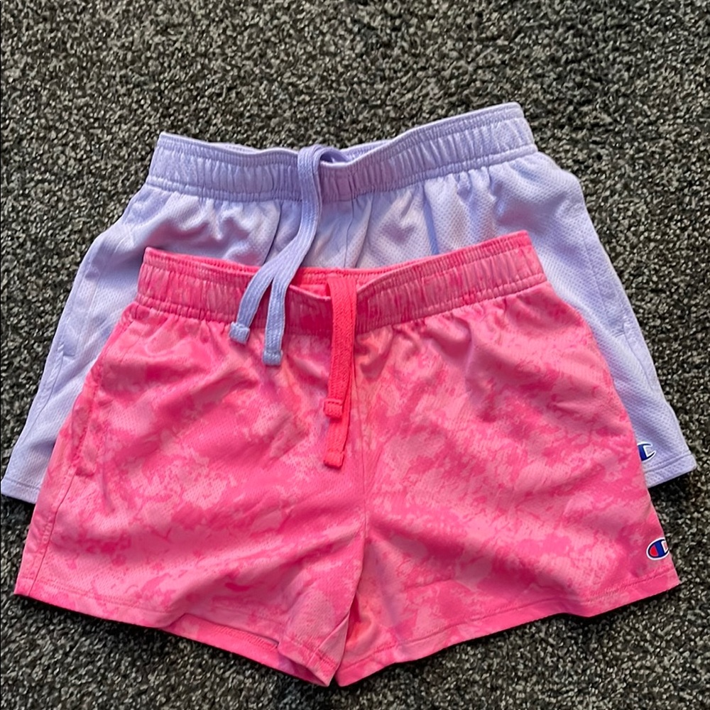 Champion Kids' Pink and Purple Shorts Set. Worn once. Size 5/6